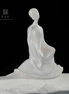 禅意风无相佛德化白瓷工艺礼品