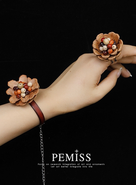 果实檀木choker项链锁骨链