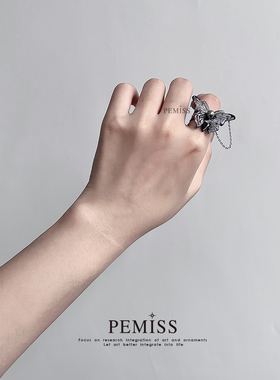 原创设计Y2K钛钢个性冷淡风戒指