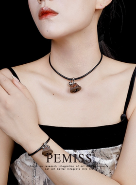 pEmiSS植物中药手链简约钛钢