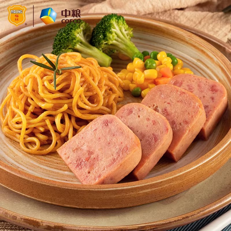 中粮梅林美味午餐肉罐头340g涮火锅囤货