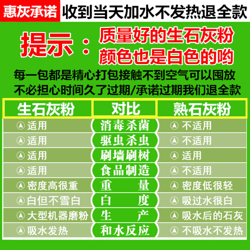 生石灰粉块10斤家用室内房间衣柜仓库除湿袋盒吸湿防潮粉防霉干 - 图2