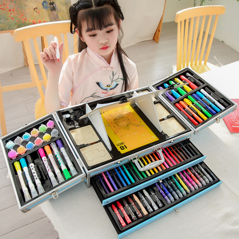 Children's stationery set and drawing tools make students smarter
