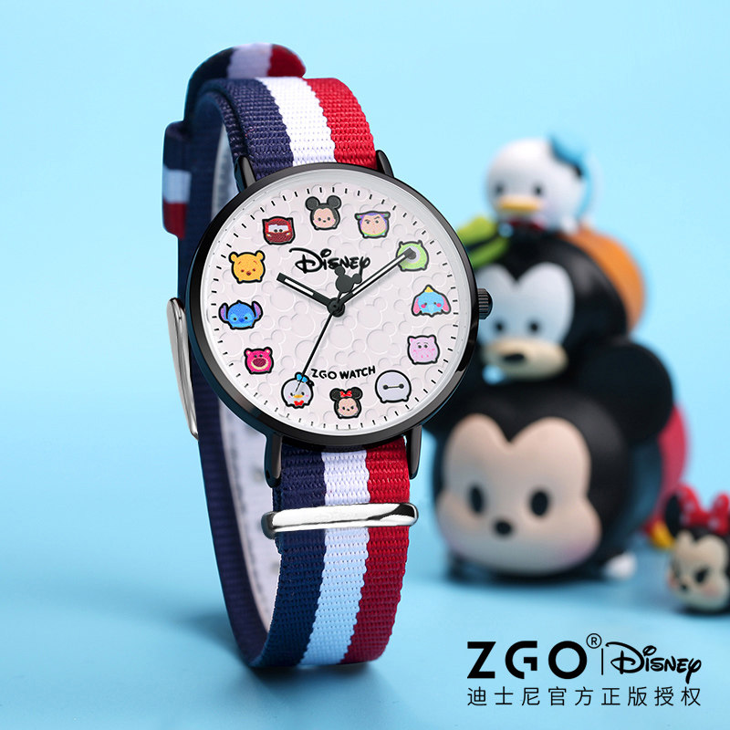 迪士尼女ins风简约气质儿童手表 曼雅蒂手表国产腕表