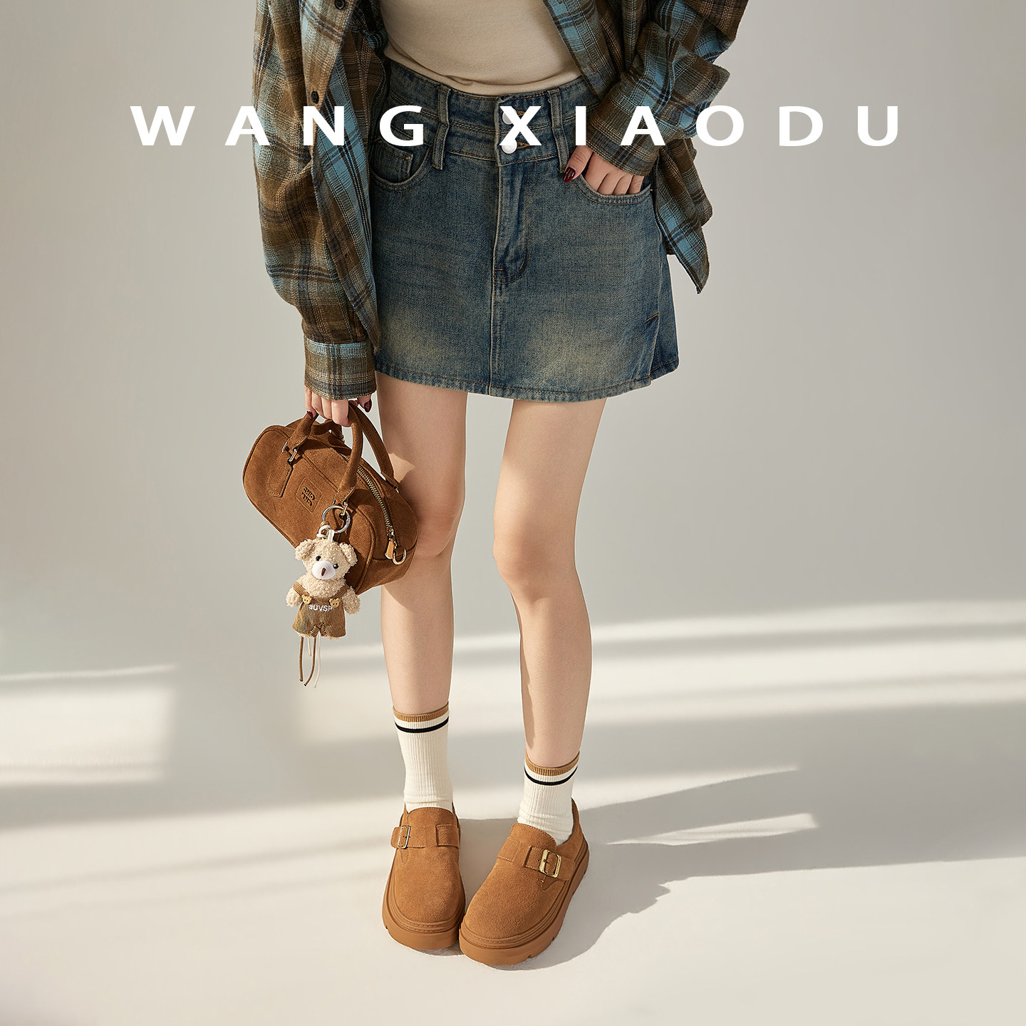 【王小毒】小雪时节●4.5cm内增高勃肯鞋女加绒保暖羊羔毛毛单鞋,淘宝优惠券,粉丝福利购,淘宝优惠卷