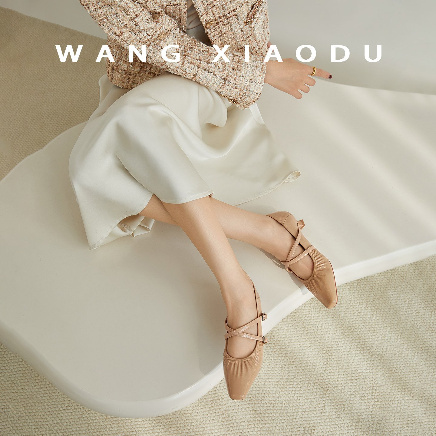 【王小毒】交织情感●4cm浅口真皮单鞋女通勤交叉带气质玛丽珍鞋,淘宝优惠券,粉丝福利购,淘宝优惠卷