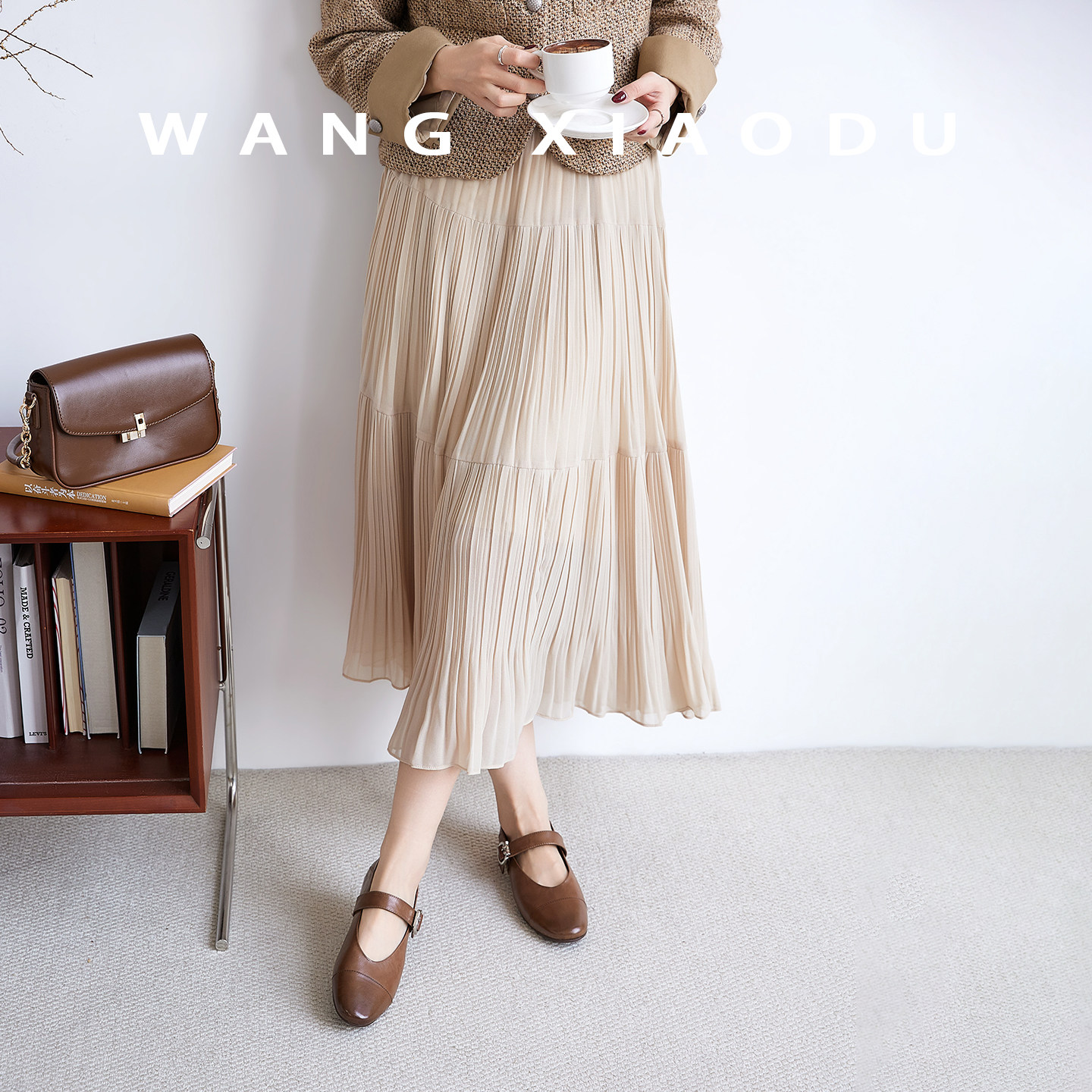 原创【王小毒】夜精灵●粗跟单鞋女真皮复古优雅圆头耐磨浅口单鞋,淘宝优惠券,粉丝福利购,淘宝优惠卷