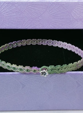 手工编织可加金饰穿珠手绳