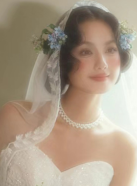 新款仿珍珠项链女士choker脖子颈链配饰品项圈毛衣链锁骨链子1202