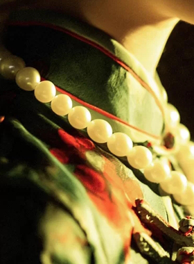 新款配旗袍珍珠项链女士复古项圈