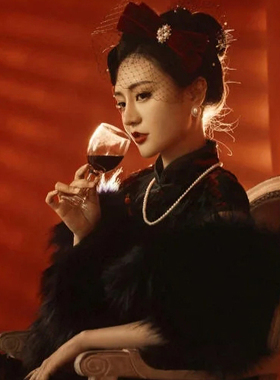 搭配旗袍珍珠项链50cm中长款