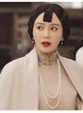 新款多层珍珠项链配旗袍配饰品中长款毛衣链子女士百搭锁骨链1571