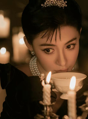 四层珍珠锁骨链女复古轻奢拍照