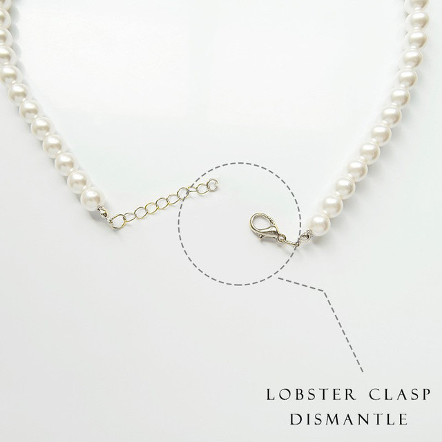 Imitation pearl necklace sweater chain cheongsam accessories stacked