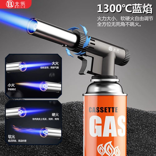 金宇喷枪烧猪毛点火器喷火烤枪卡式气罐焊枪喷火枪火枪头家用喷灯 - 图0