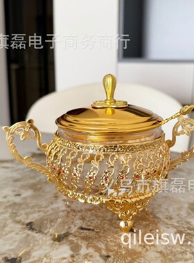 欧式精美铁艺干果食品玻