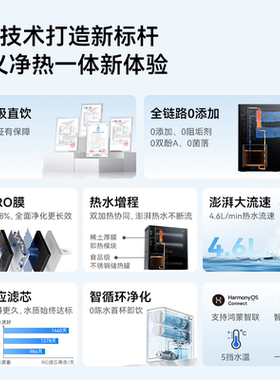 鸿蒙智选IAM智能净水器鲲泽2合1