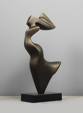 玻璃钢抽象雕塑摆件玄关轻奢摆设