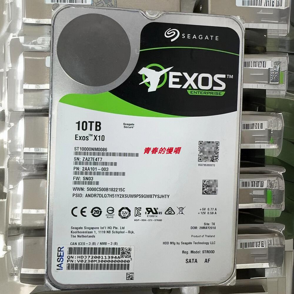 DELL ST10000NM0086 10T 10TB SATA 7200转 2AA101-003/005硬盘-图1