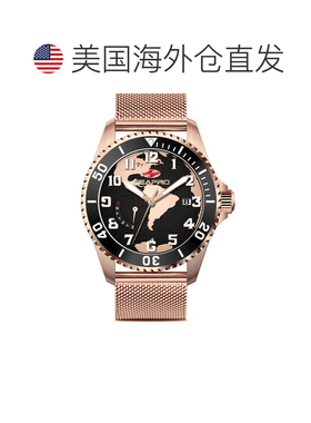 自营Seapro Men's Voyager Black Dial Watch - black 美国奥莱直