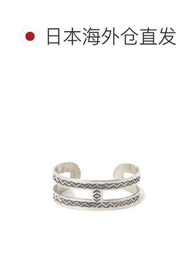 1h可退 日本直邮SUNSHINE REEVES × BEAMS BOY 银质W框手镯 1342