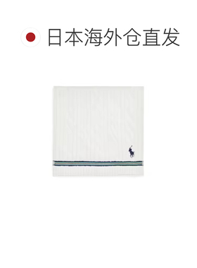 日本直邮RALPH LAUREN 电缆印花棉针织手帕方巾