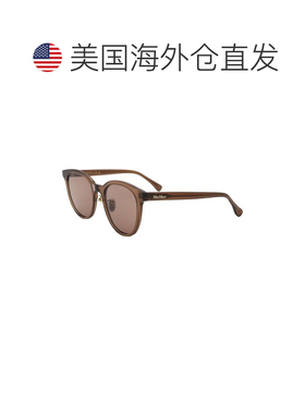 自营Max Mara女士54mm太阳镜-闪亮浅棕色 美国奥莱直发