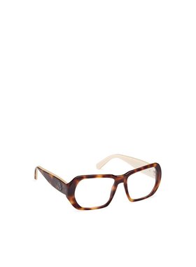 MONCLER 女士眼镜 ML5197052 SS2024 棕色 徽标平光镜