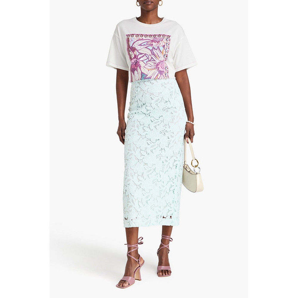 1h可退 香港直邮ZIMMERMANN 女士 凸纹花边蕾丝中长铅笔半身裙 13,淘宝优惠券,粉丝福利购,淘宝优惠卷