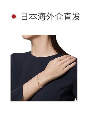 日潮跑腿MIKIMOTO御木本Akoya珍珠18K黄金手镯手链粗链条