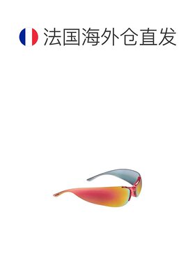 自营欧洲直邮Balenciaga巴黎世家 Afterhour女士红色椭圆形太阳眼
