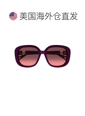 自营Ch0303Sk Marcie-Linea Chloe Glossy Burgundy Rectangular