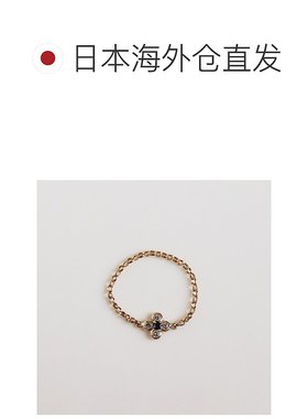 1h可退 日本直邮cui-cui蓝宝石花朵链戒K10YG单只756659cuicui