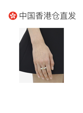 香港直邮ALEXANDER MCQUEEN 25FW 珍珠骷髅戒指 W【付后1h可退】