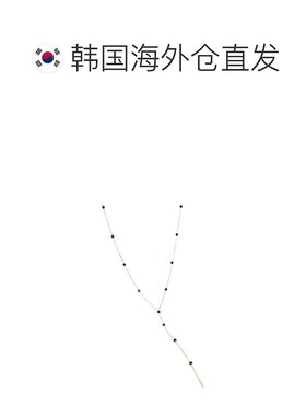 韩国直邮JUDY AND PAUL东大门首饰明星同款黑色水晶吊坠项链礼物