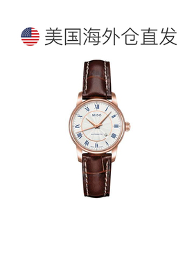 自营Mido Men's Baroncelli II 38mm Automatic Watch - brown 美