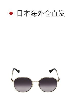 日本直邮Gucci 女士太阳镜 GG1142S 001金色/黑色