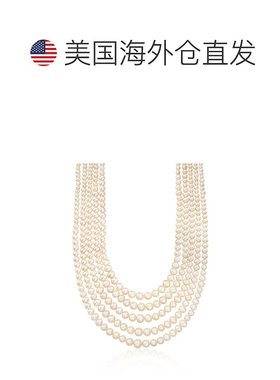 自营 Ross-Simons 4-8.5mm Cultured Pearl 5-Strand Layered Nec