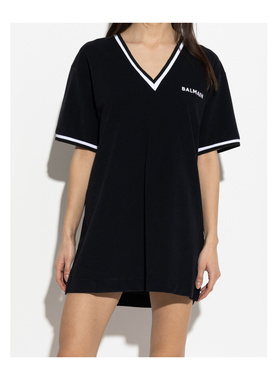 BALMAIN 女士T恤 BKA652540001 SS2026 黑色 BALMAIN women's T-s