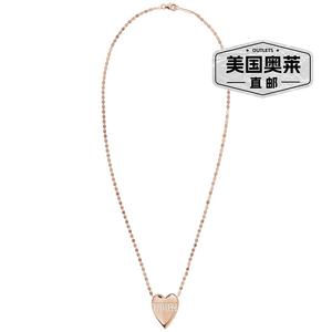 Lana Jewelry 14K 玫瑰金 0.14 克拉。 tw。钻石心形项链 - 玫瑰