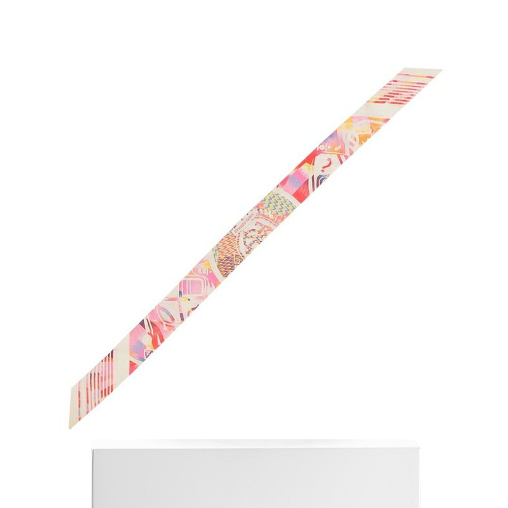 日本直邮Hermes 围巾 Ex Libris Marble Twilly 白色多色女款 HER - 图3