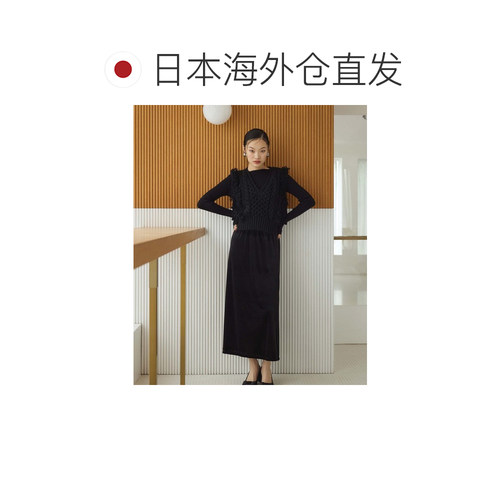 日本直邮Edit Sheen 女士高腰喇叭天鹅绒半身裙 S【付后1h可退】 - 图1