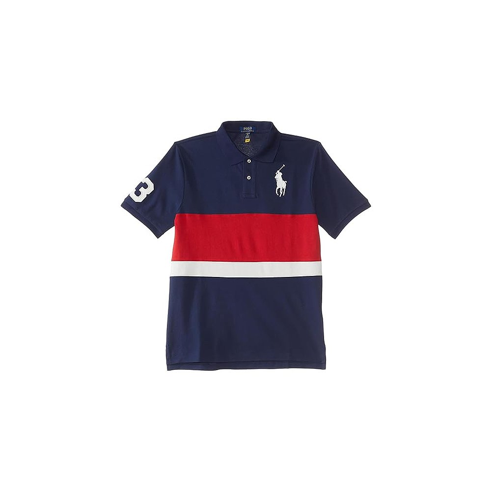 香港直邮潮奢 Polo Ralph Lauren 男童大马标棉质网纱Polo衫(大童