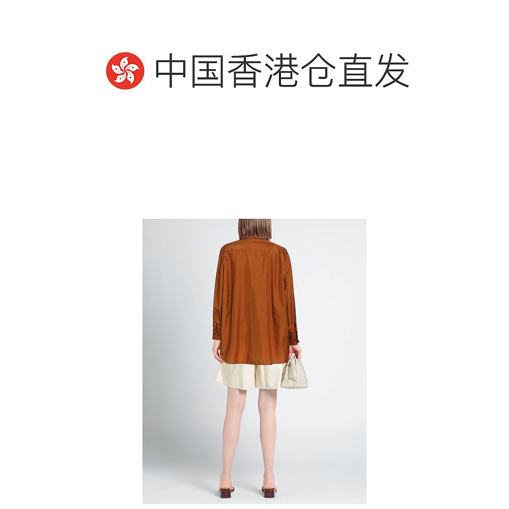 香港直邮潮奢 Nina Ricci 女士Blouses 真丝衬衫 - 图1