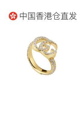 香港直邮GUCCI 女士戒指 854576JAAHV8062 SS2026 金色 GG Marmon