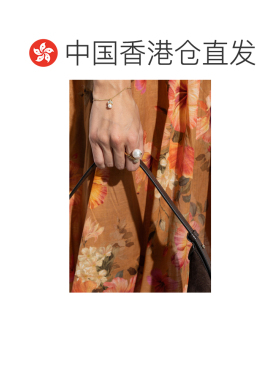 香港直邮JIMMY CHOO 女士戒指 AURIRINGJIQGOLDWHIT支付后1h可退