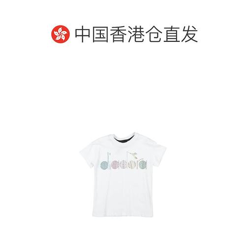 1h可退 香港直邮潮奢 Diadora 迪亚多纳 女童 T恤童装 white白色 - 图1