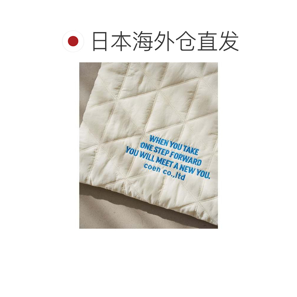 日本直邮coen 几何印花刺绣logo绗缝托特包 [CO3322AW014483]背包,淘宝优惠券,粉丝福利购,淘宝优惠卷