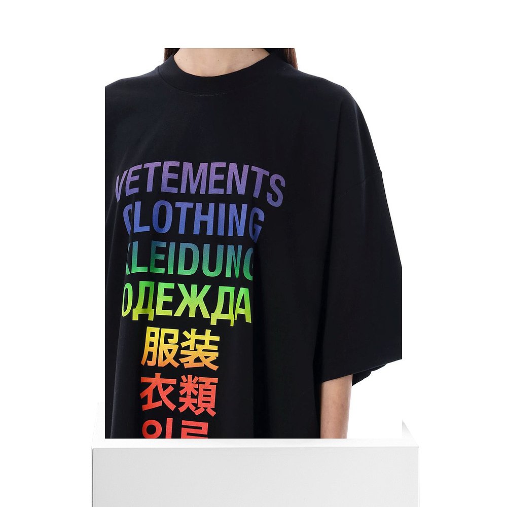 香港直邮VETEMENTS 女士T恤 UE63TR101X1200 - 图3