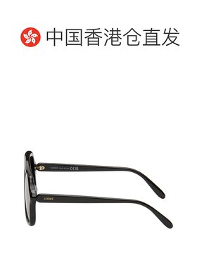 1h可退 香港直邮潮奢 LOEWE 罗意威 男士 黑色 Slim 飞行员太阳镜